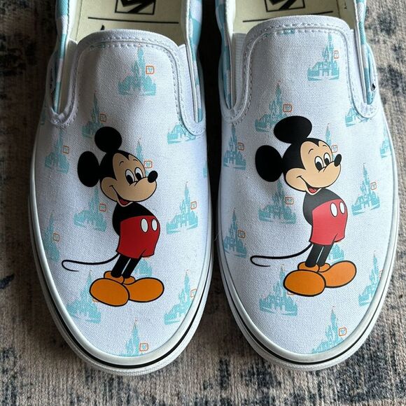 Vans Disney World Slip on 50th Anniversary Mickey Mouse Shoes Women's 10.5 Men 9 - Picture 12 of 12
